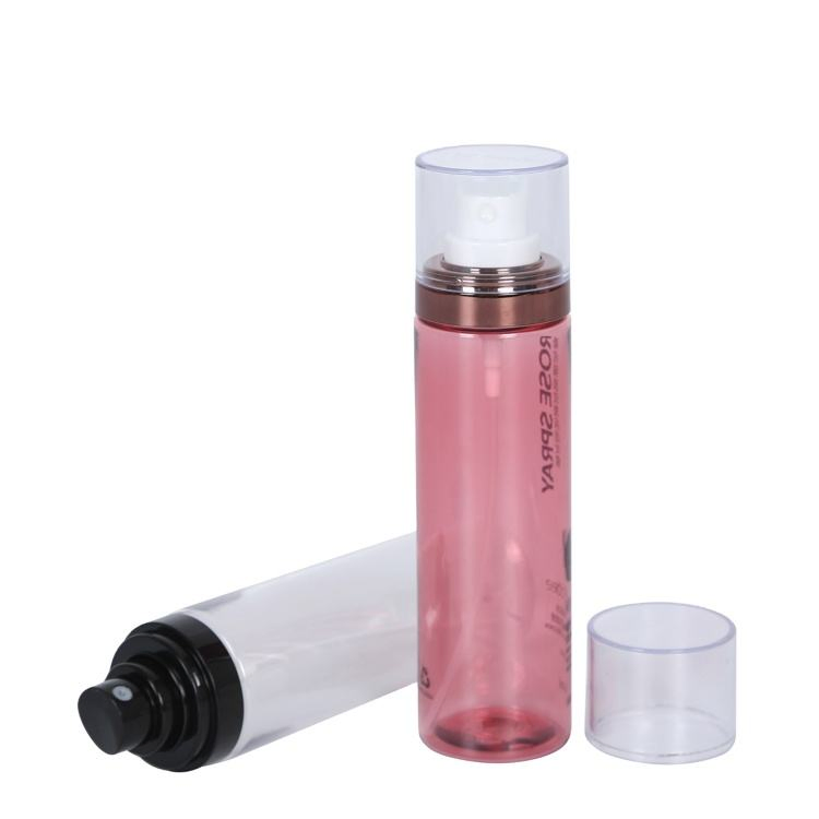 100ml 120ml Pet Plastic Fine Mist Hair Spray Bottle with Pump Sprayer for Cosmetic Perfume Skin Care Packaging Ukp04