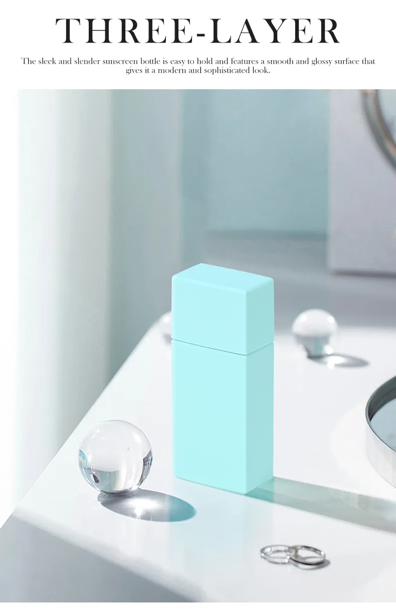 Cosmetic Sunblock Lotion Bottle