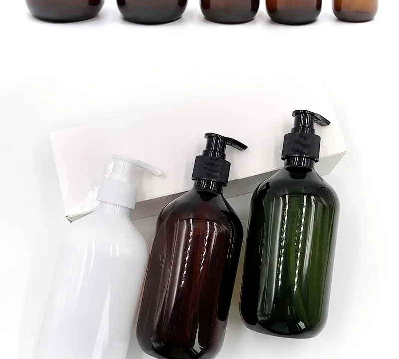 Amber Plastic Bottle