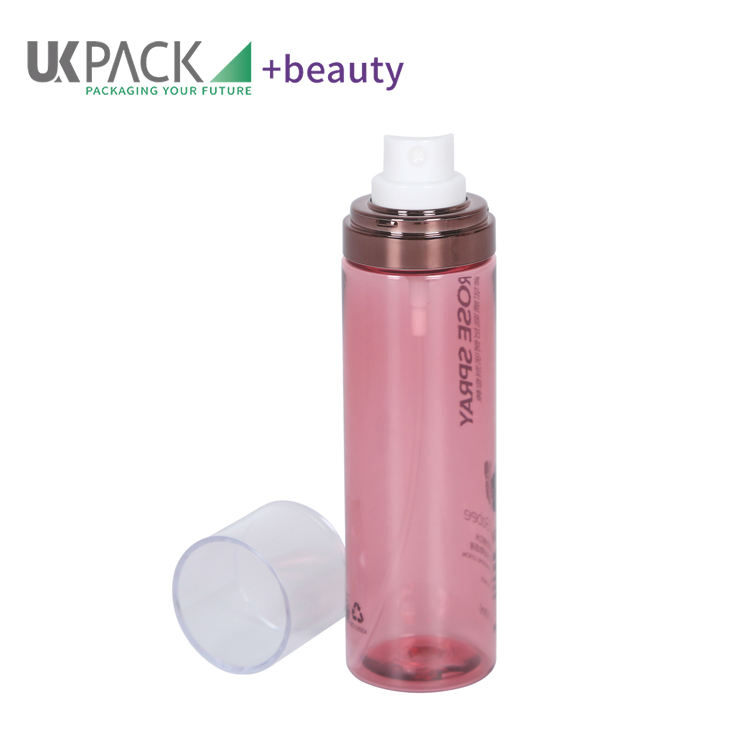 100ml 120ml Pet Plastic Fine Mist Hair Spray Bottle with Pump Sprayer for Cosmetic Perfume Skin Care Packaging Ukp04