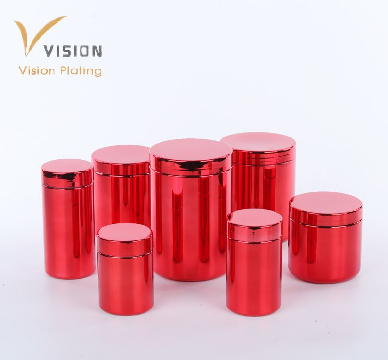 Red Refill Packaging Containers Using Empty Plastic Bottles