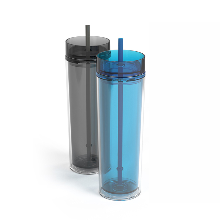 Hot Sale 16 Oz BPA-Free Skinny Plastic Water Bottle