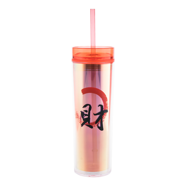 Hot Sale 16 Oz BPA-Free Skinny Plastic Water Bottle