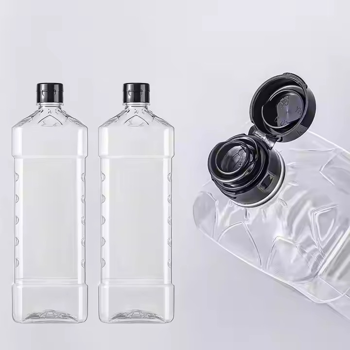 Custom Plastic Soy Sauce Bottle Vinegar Cooking Oil Packaging Pet Disposable Cap