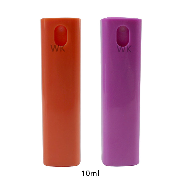 Empty Refill Perfume Atomizer Glass Square Plastic Spray Bottle 10ml
