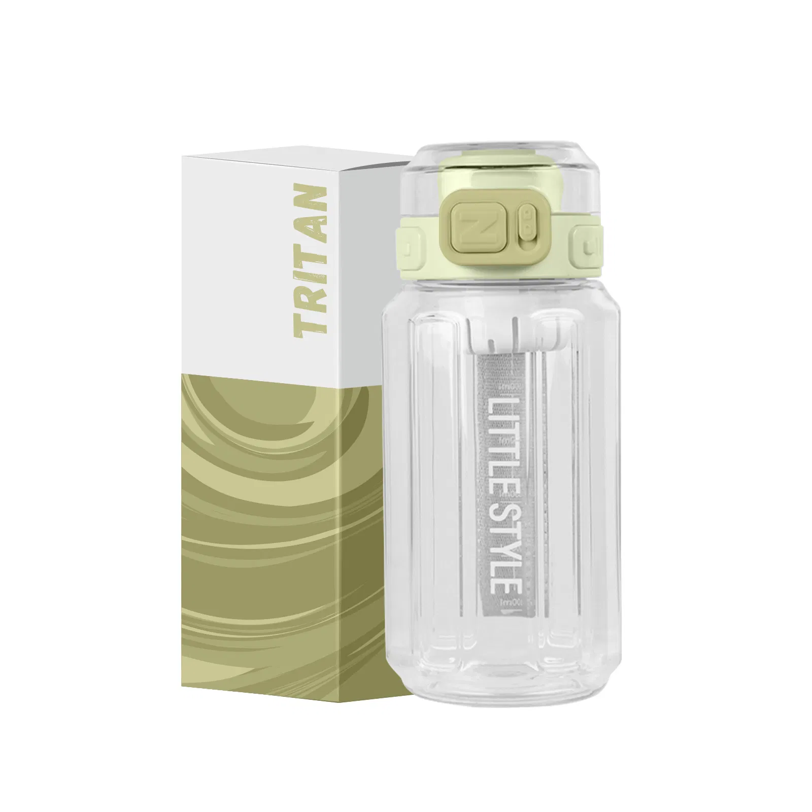 730ml Custom Logo BPA-Free Plastic Water Bottle Travel with Leak-Proof Lid OEM