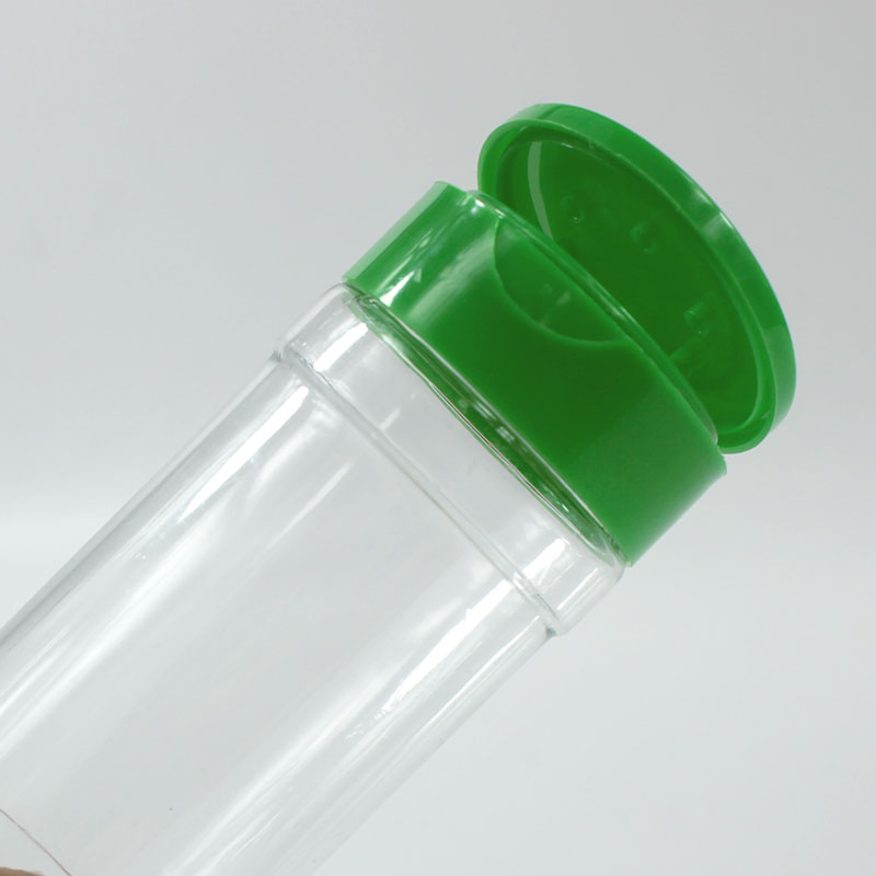 Pet Plastic Spice Jars Seasoning Bottle Empty Spices Packaging Bottle with Shaker Lid Flip Top Lid
