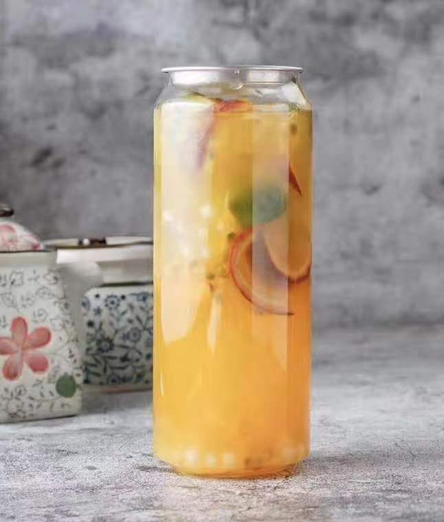 Commercial Custom Disposable Fruit Juice Drink Pet Plastic Bottle Can