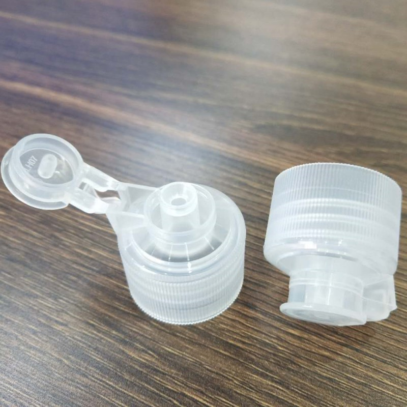 PP Plastic Flip Top Cap Cosmetic Bottle Closure/Lid/28/410 UV Coating Flip Cap