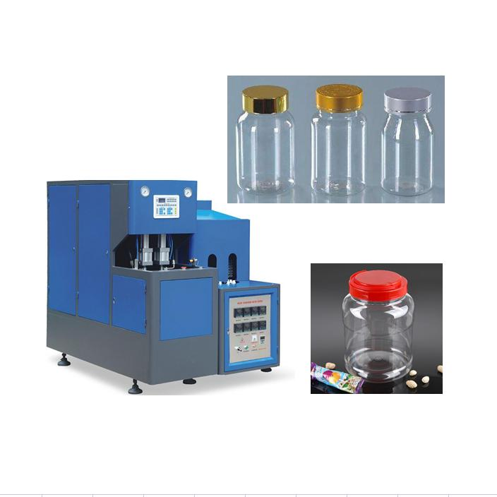 Two Cavities Plastic Wide Mouth Pet Food Jar Making Machine