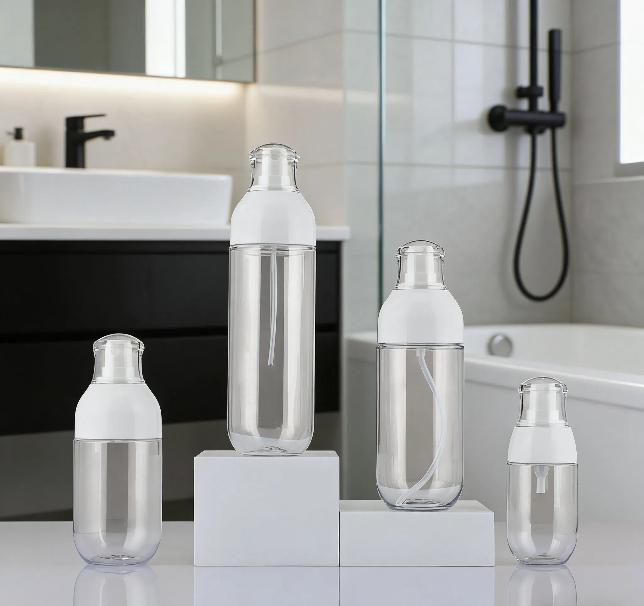 ODM Plastic Transparent 30/50/100/120/150/180ml Travel Size Portable Sprayer Fine Mist Spray Bottle