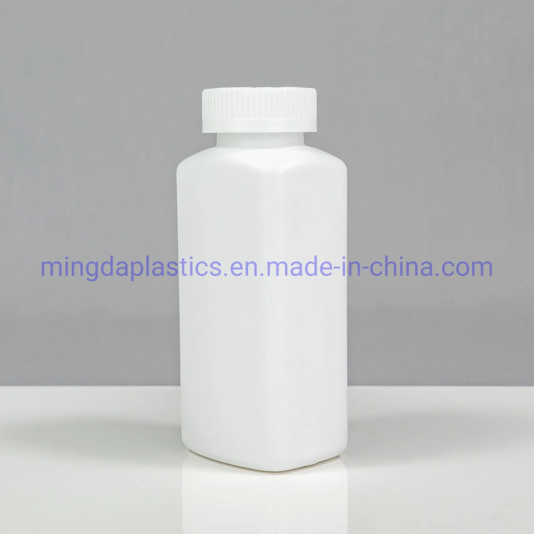 Good Quality 190cc Eco-Friendly Square Customized Food Medicine Grade Empty Plastic HDPE Bottle