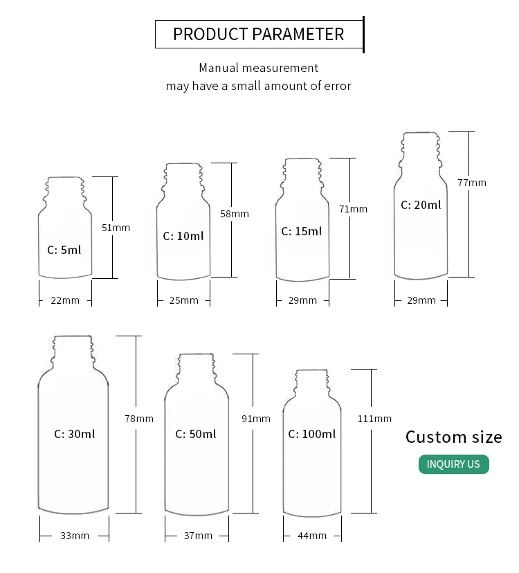 Facial Beard Essential Oil Bottle