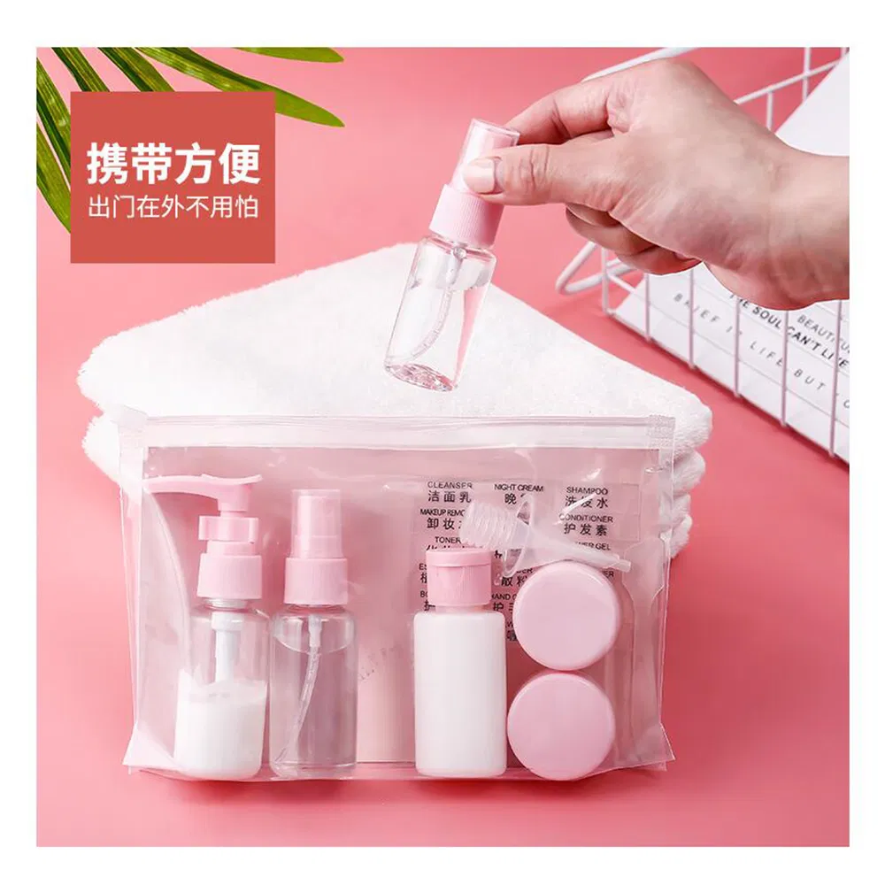 Reusable Empty Plastic Bottle Refill Transparent Travel Spray Bottles for Perfume Cosmetic