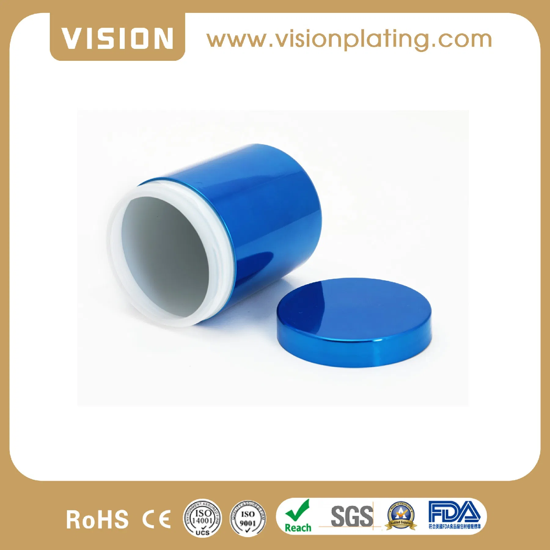Round Plastic Medical Packing Bottle for Protein Powder Custom Size HDPE Round Bottle