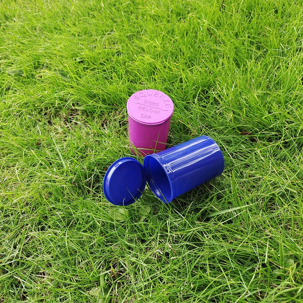 Colorful Flip Cap Pop Top Vials 6 13 19 Dr 30 60 Tubes Pharmacy Plastic Mylar Bottle Squeeze Bottles