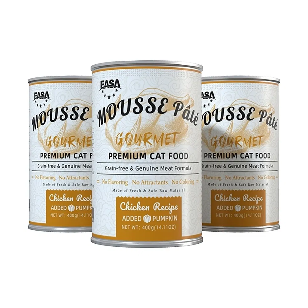 Recyclable Packaging 400g Tuna Meat Pate Pet Canned Wet Food for Cat