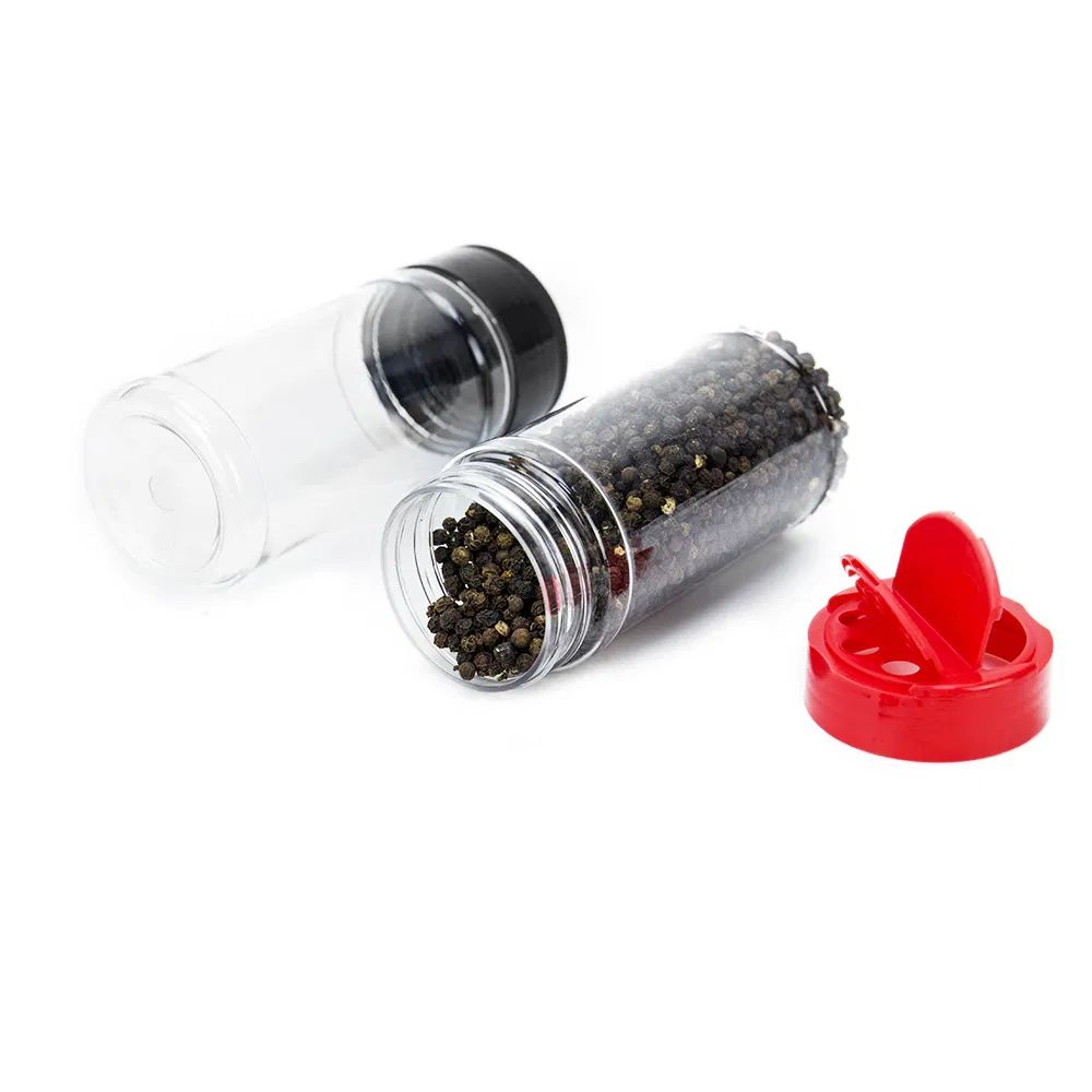 250ml Condiment Packaging Plastic Pet Spice Shaker Jar Seasoning Bottle