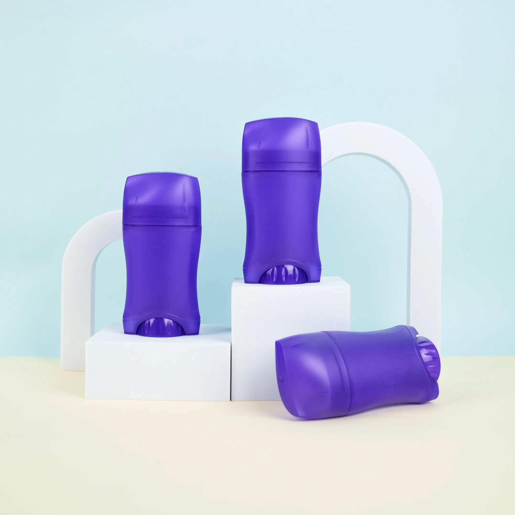 Purple Plastic Bottle Antiperspirant Body Refill Empty Deodorant Stick Bottle