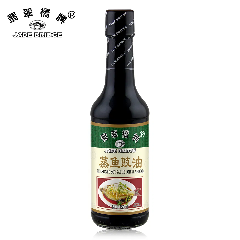 500 Ml Non-GMO Steamed Fish Soya Sauce Wholesale Jade Bridge Plastic Bottle Seasoned Soy Sauce for Seafood
