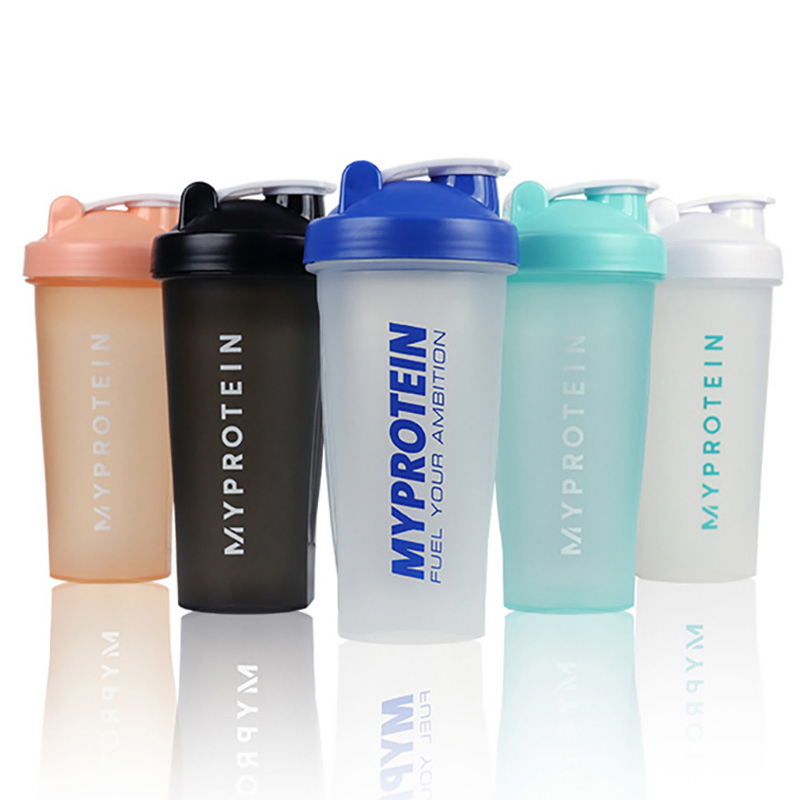 Custom Logo Promotional Shaker Bottles 600ml Plastic Shaker Bottle with Mixer Ball