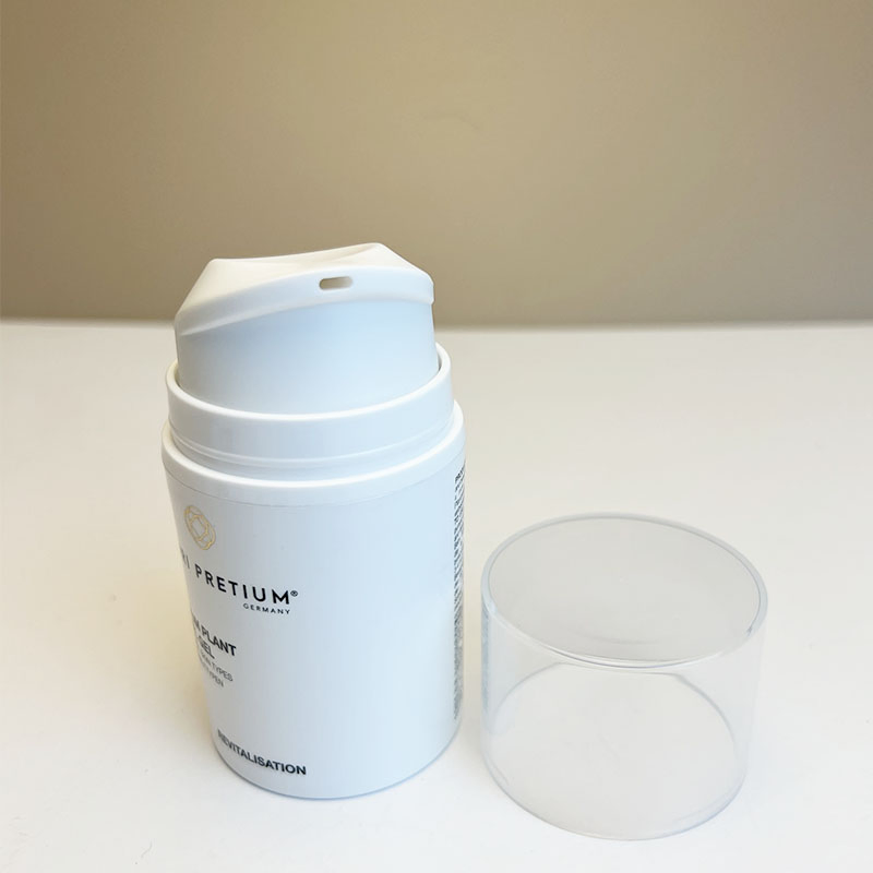 30ml 50ml 100ml Men Skincare Product Premium Pure White Custom Logo Plastic PP Lotion Airless Pump Bottle