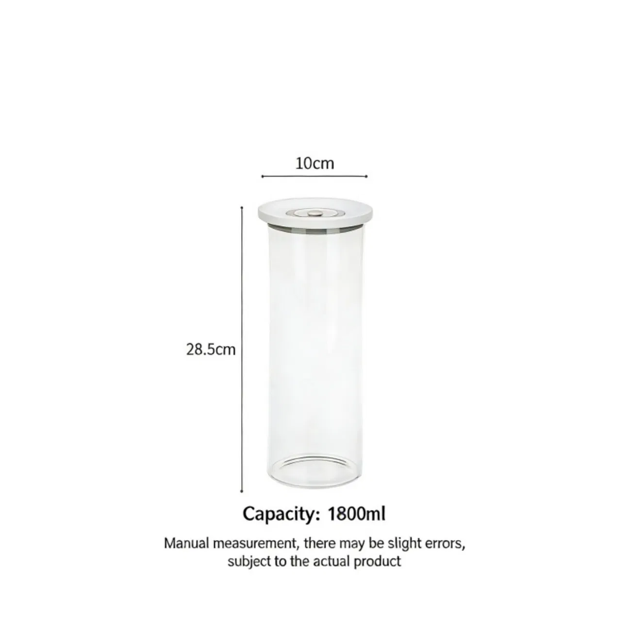 Drop-Resistant Pest Resistant Wide Mouth Space-Saving Food Storage Plastic Jar