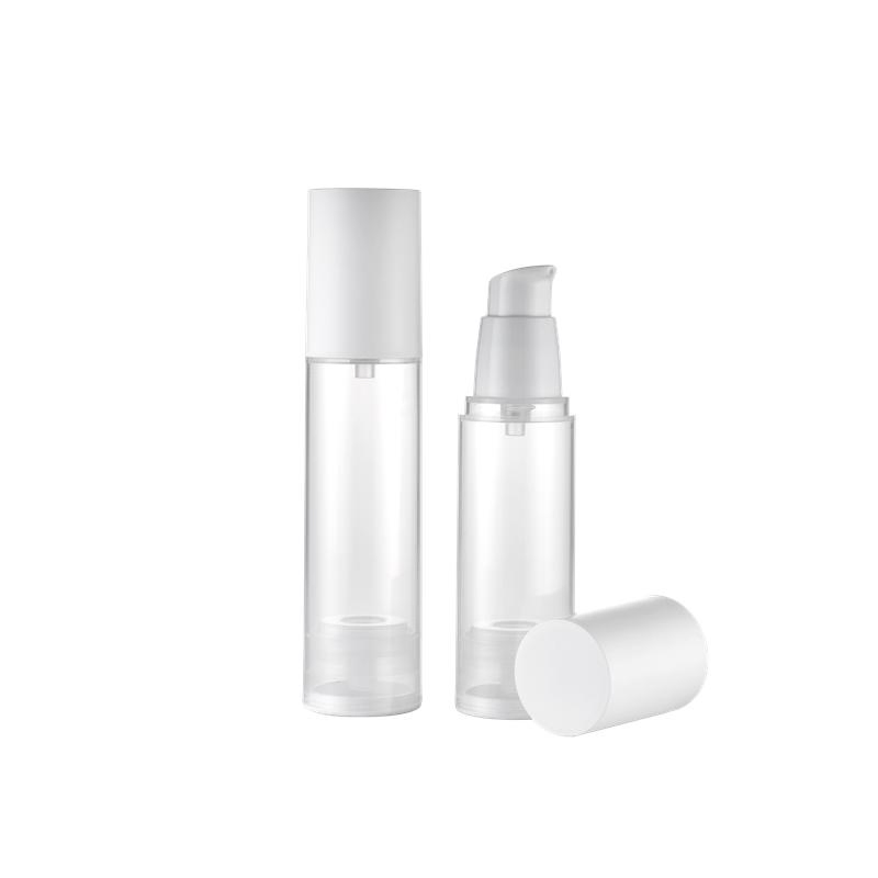 New Design Refillable Plastic Cosmetic Airless Bottle with Lotion Transparent PP Bottle