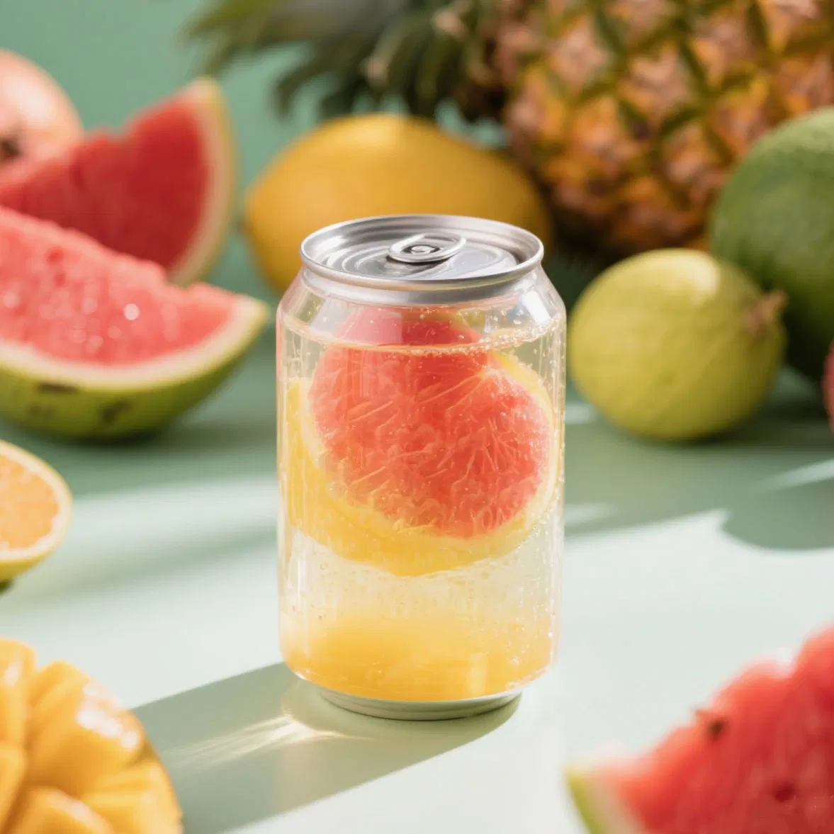 Wholesale Disposable250ml 330ml 500ml 700ml Portable Clear Plastic Jars Milk Tea Can Bottle with Aluminum Cap Lid