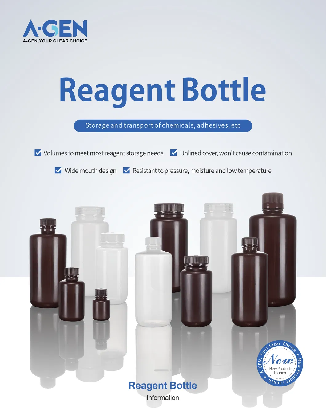 HDPE Laboratory Bottles