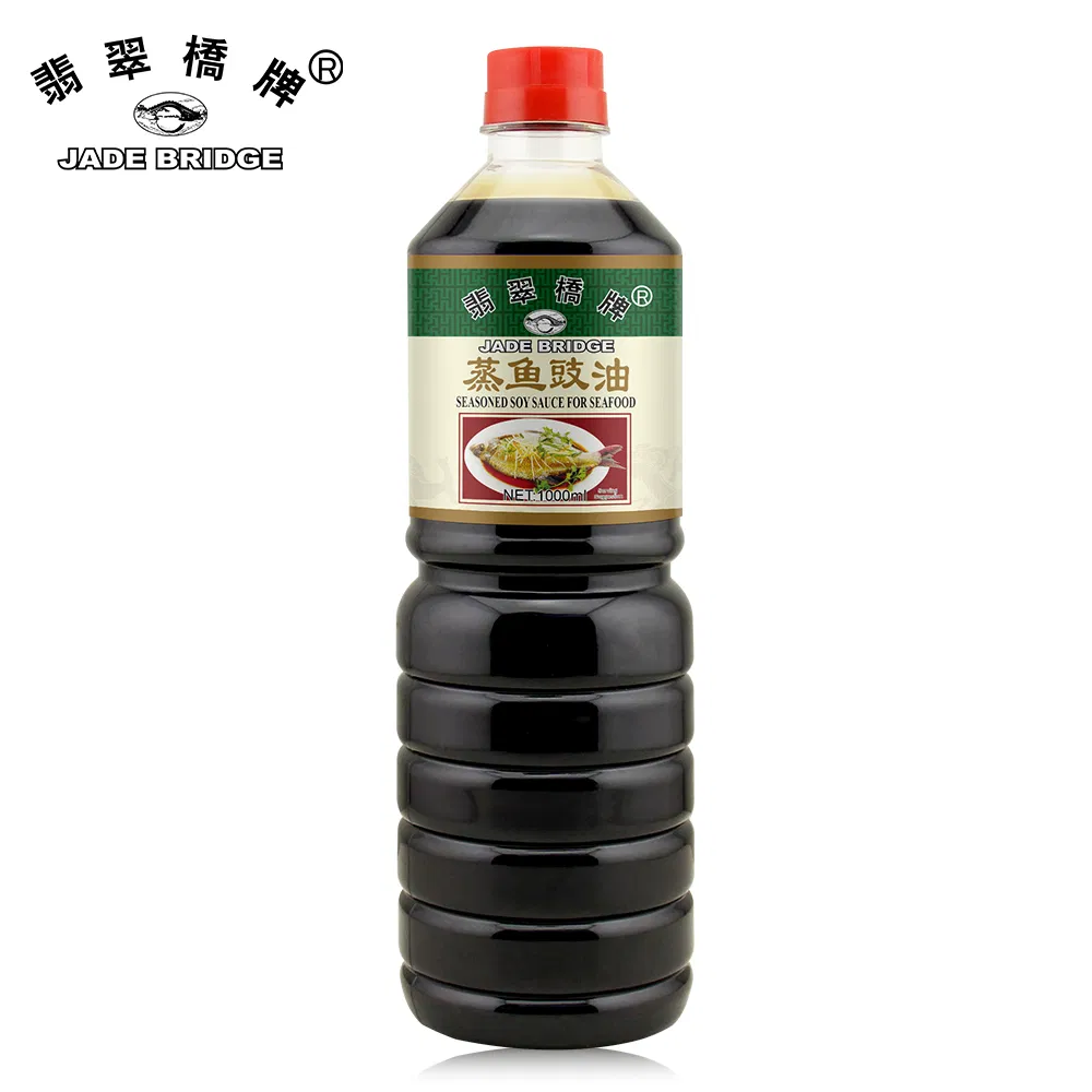500 Ml Non-GMO Steamed Fish Soya Sauce Wholesale Jade Bridge Plastic Bottle Seasoned Soy Sauce for Seafood