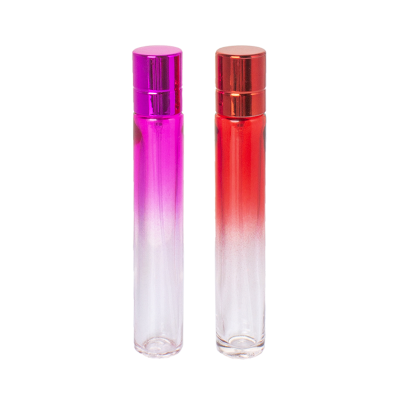 30ml 60ml Colored Cylindrical Spray Perfume Bottles with Metal/Plastic Lid