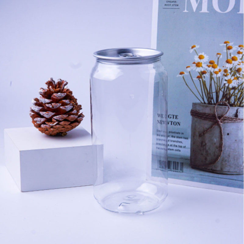 500ml Pet Beverage Drink with Aluminum Lid The Bottle Pet Can with Easy Open Lid Can