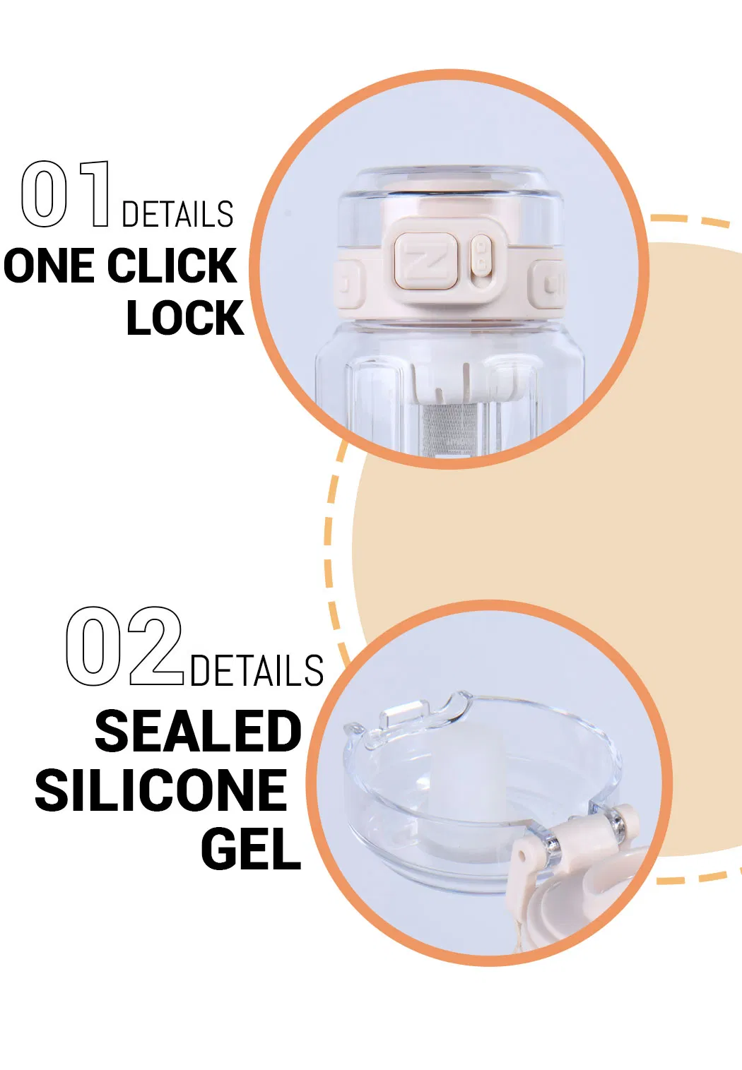 Plastic Water Bottle View 2