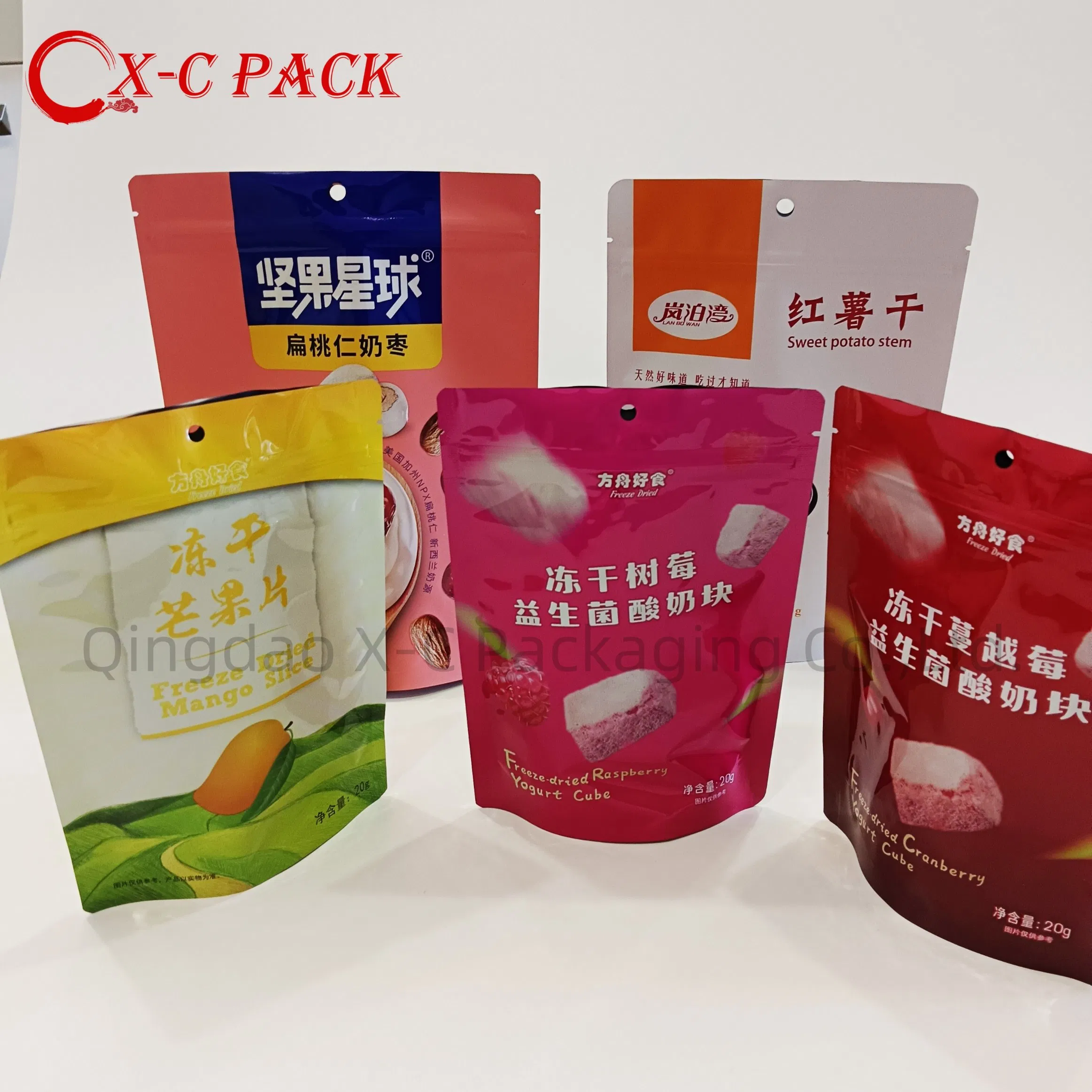 Customized Chinese Manufacturers Wholesale Resealable and Recyclable Plastic Aluminum Foil Packaged Chocolate, Cereal and Dairy Products