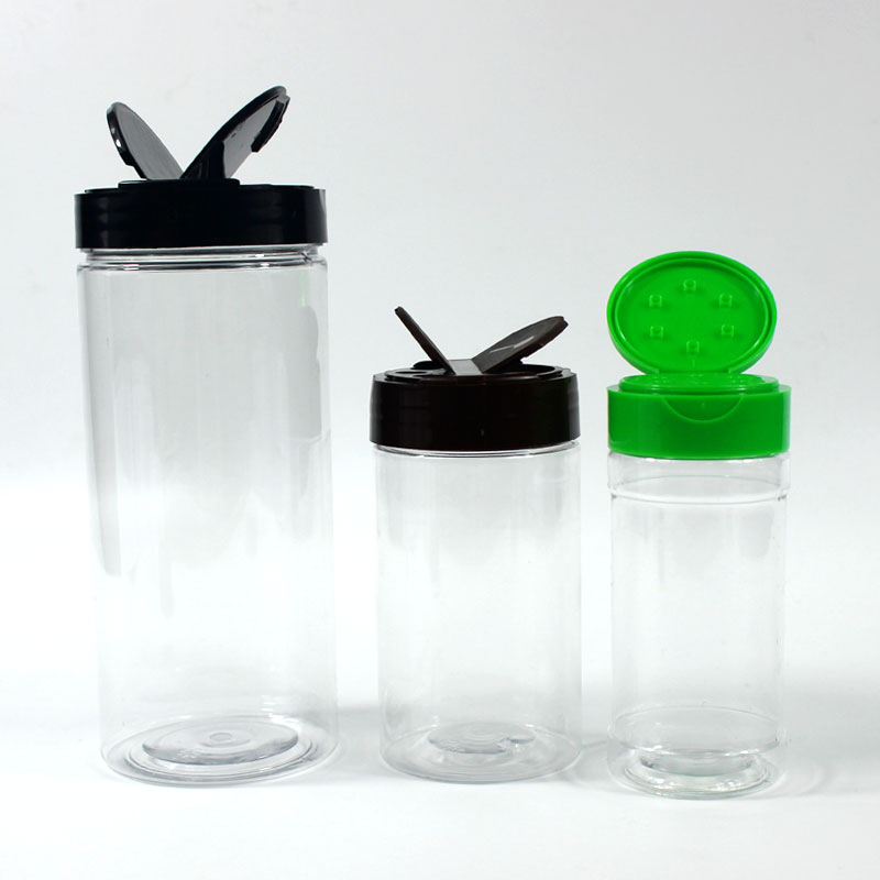 Plastic Seasoning Container /Pet Plastic Spice Bottle with Shaker Lids
