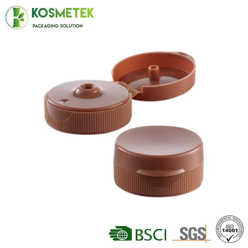 Cosmetic Packaging 32/400 PP Plastic Flip Top Shampoo Bottle Cover Cap