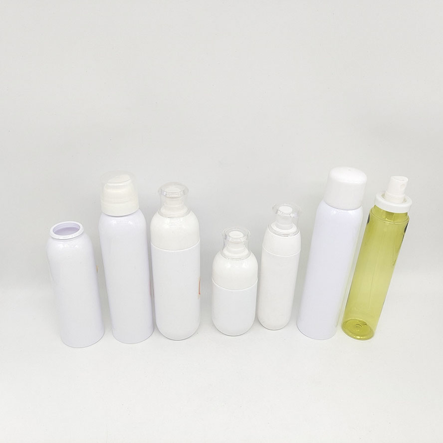 Empty Plastic Pet and PETG Round Cosmetic Packaging Lotion /Hair Spray Bottle