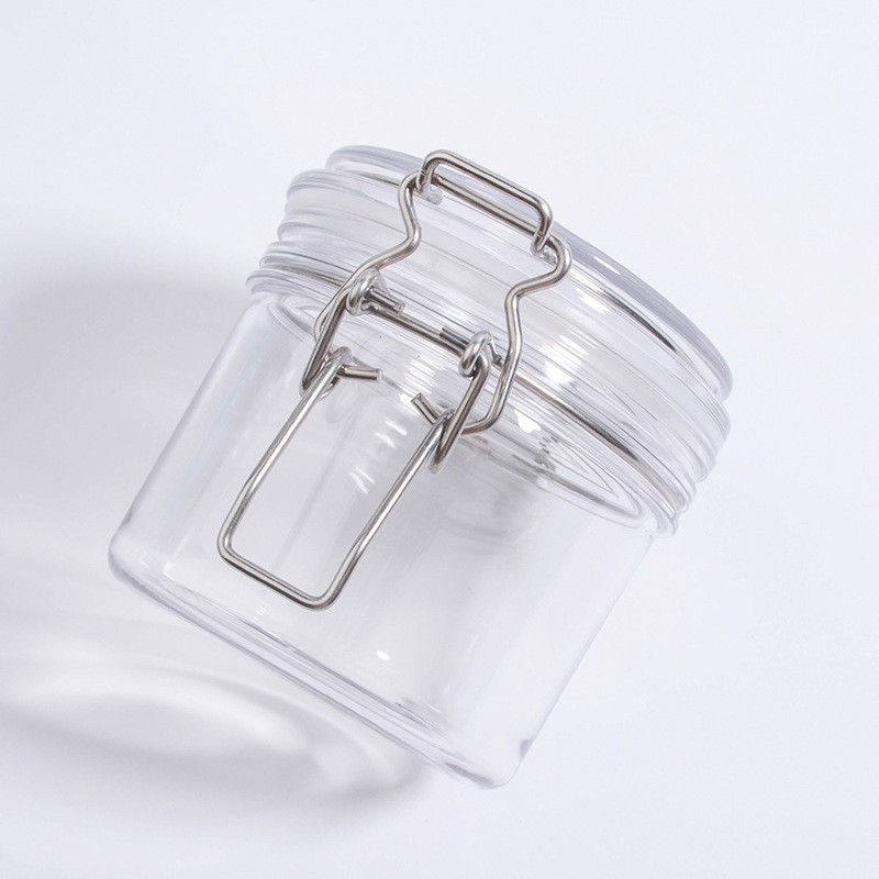 Popular 220ml Wide Mouth Pet Sealed Airtight Food Grade Plastic Storage Jar
