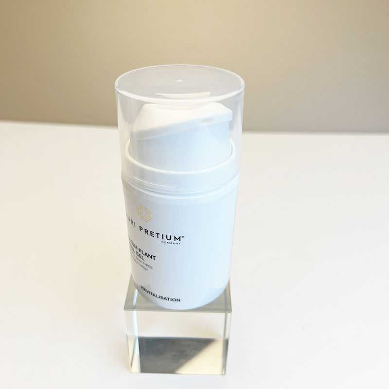 30ml 50ml 100ml Men Skincare Product Premium Pure White Custom Logo Plastic PP Lotion Airless Pump Bottle