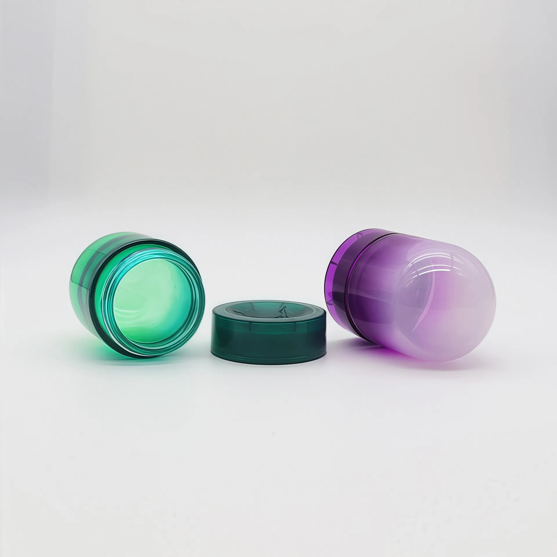 Cr Certified Custom Child-Resistant Matte Pet Plastic Round Jar Dome Lid Hot Sale Food Grade Bottle with Custom Logo