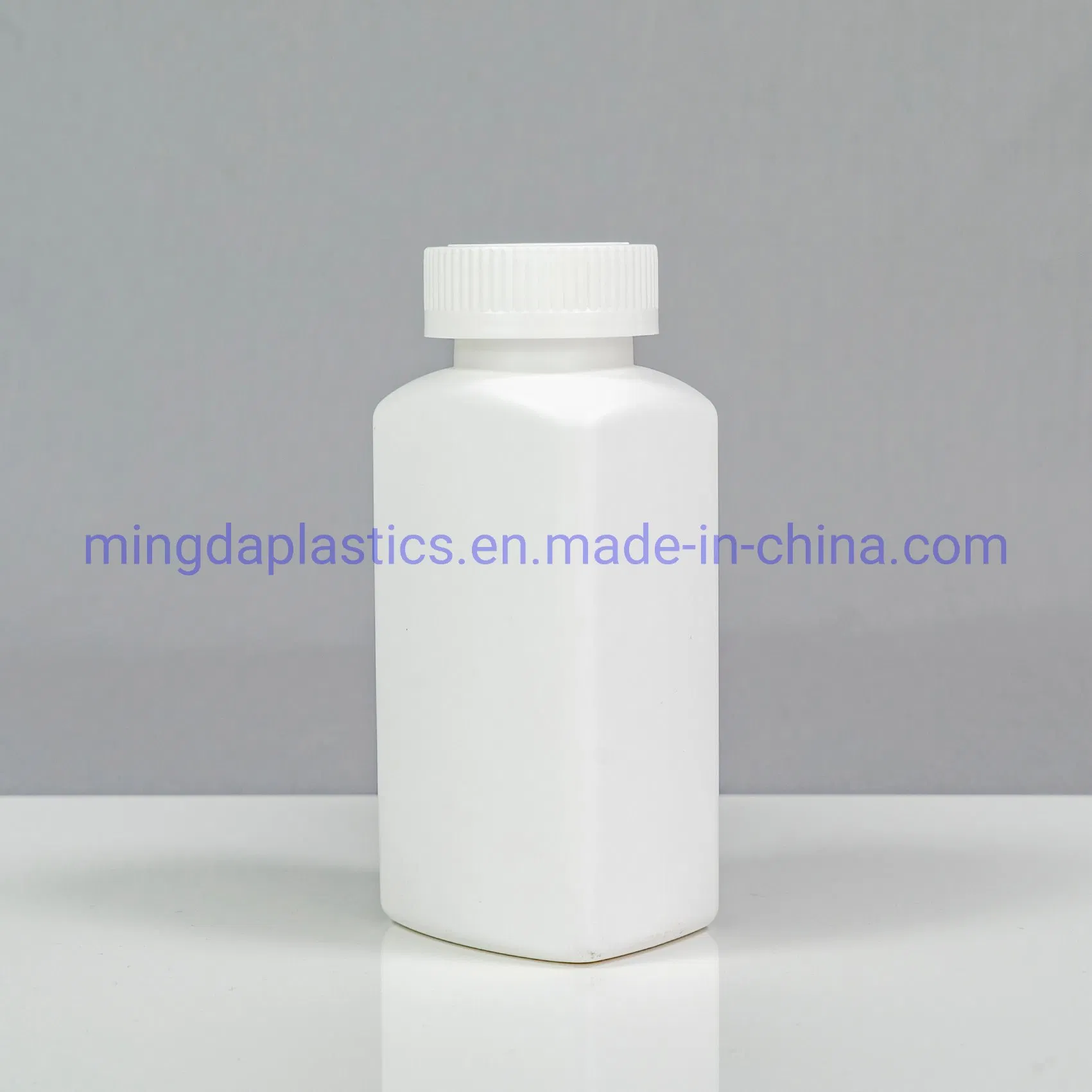 Good Quality 190cc Eco-Friendly Square Customized Food Medicine Grade Empty Plastic HDPE Bottle