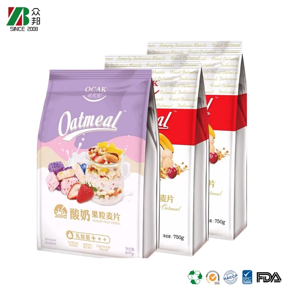 Premium Custom Packaging For Cookies Granola Cereal Oats And Grain Products