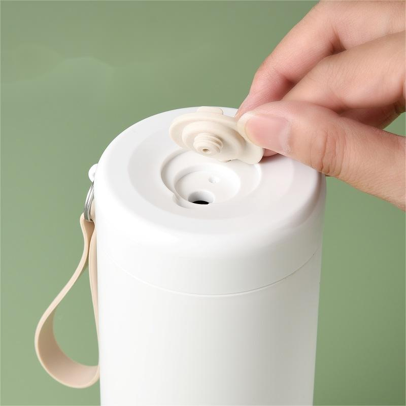 Food-Grade Plastic &amp; Stainless Steel Boiler Portable Travel Heat up Coffee Cup Water Bottle Leak-Proof Fast Heating Durable