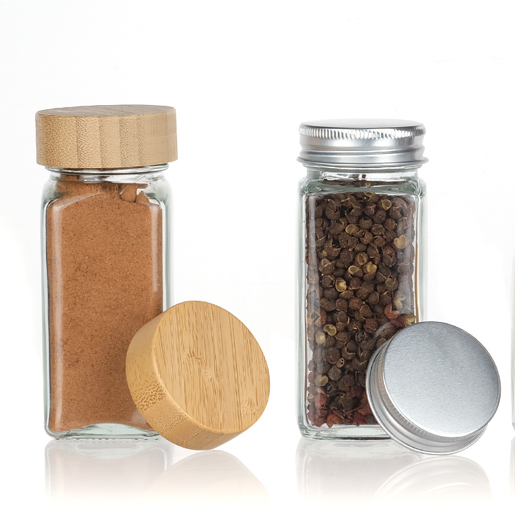 Transparent Seasoning Jars Spice Bottle with Plastic Shaker and Lid