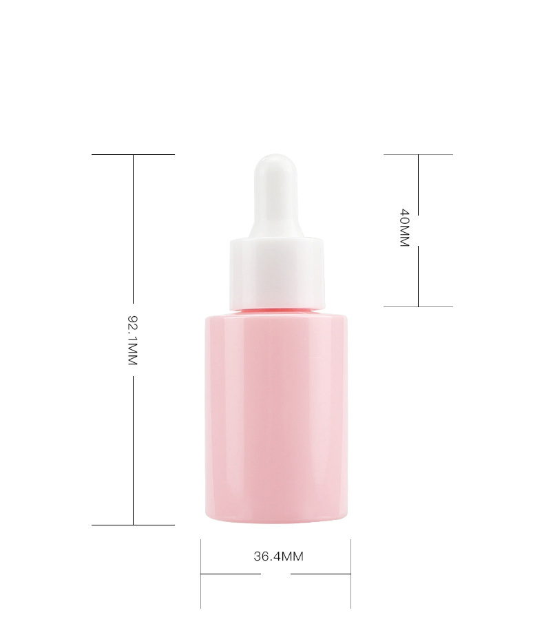 Plastic Perfume Bottles 1oz 2oz 30ml 10ml 15ml Pink Empty Glass Dropper Bottle Essential Oil Bottle