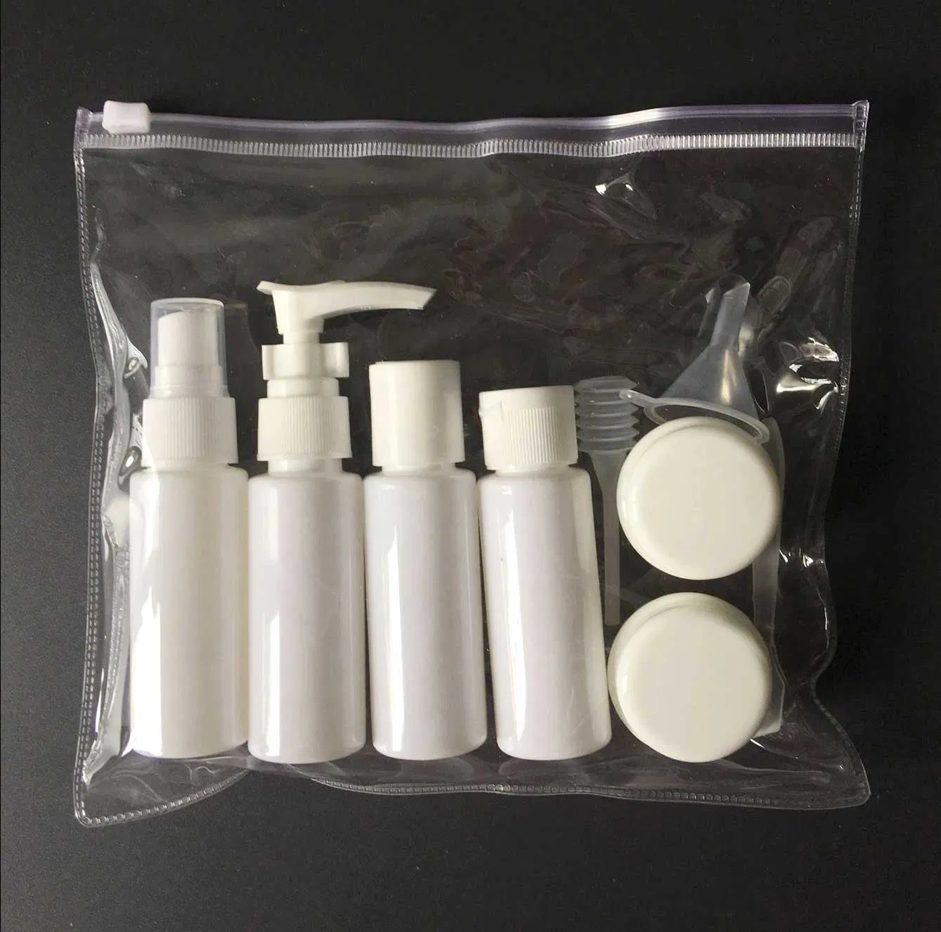 Customized OEM Plastic Leak-Proof Toiletry Containers Kit Empty Bottles Tube Refillable Portable Travel Bottle Set for Cosmetic
