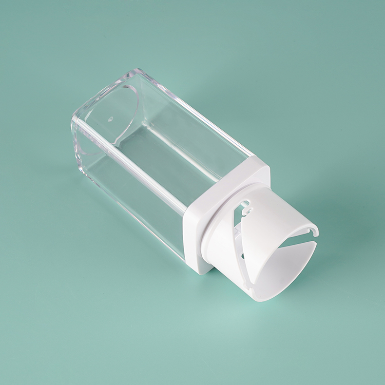 15ml 30ml 50ml Custom Logo Plastic Airless Pump Lotion Empty Square Colorful Cosmetic Packaging Bottle