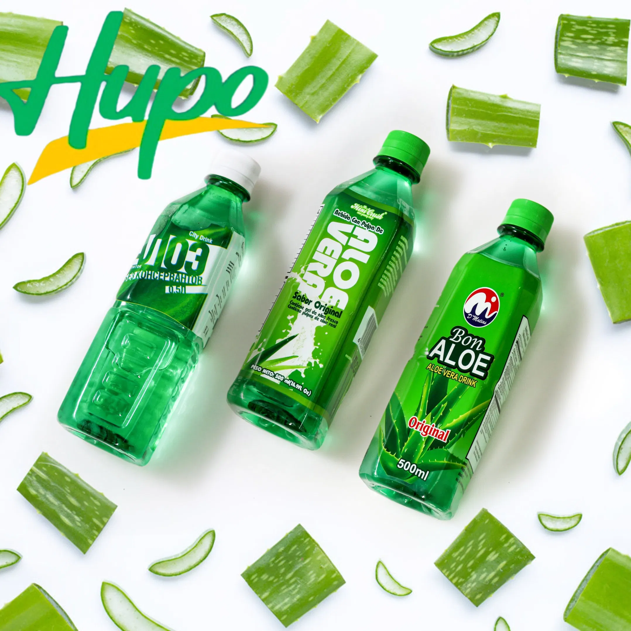 Wholesale Organic Aloe Vera Juice Beverage OEM Original 500ml Various Flavors