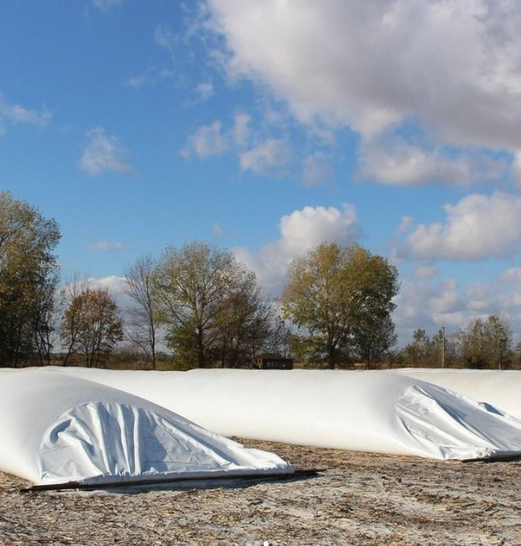 Black/White Silage Film 5 Mil - 40'w X 100'l Tubular Plastic PE Bag Storage Maize Grass Silage Bags Tube Silage Grain Storage Bags
